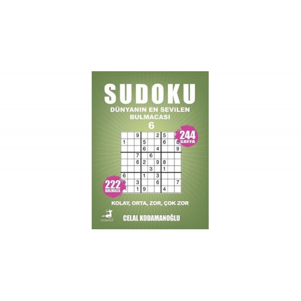 Sudoku Kolay-Orta-Zor-Çok Zor-6  - Celal Kodamanoğlu